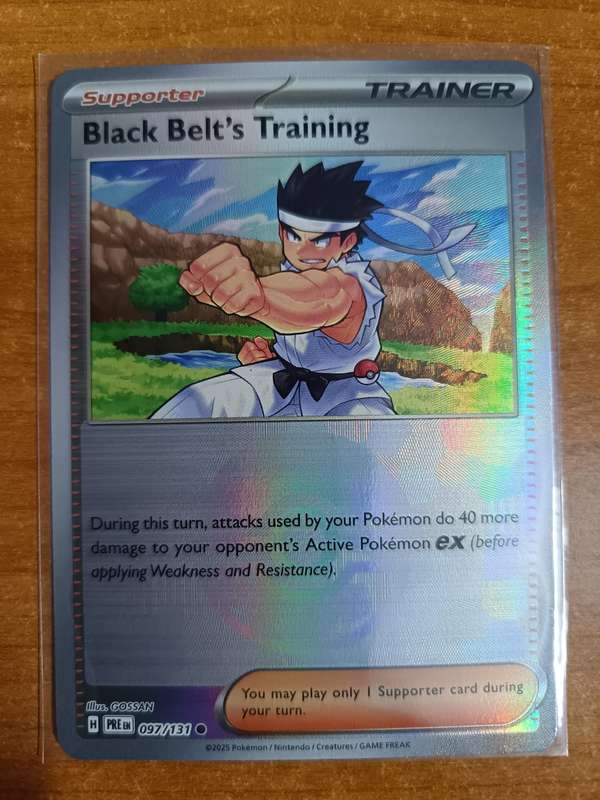 Pokemon Trading Card Game - Black Belt's Training - 097/131 (Poke Ball Pattern) - SV: Prismatic Evol
