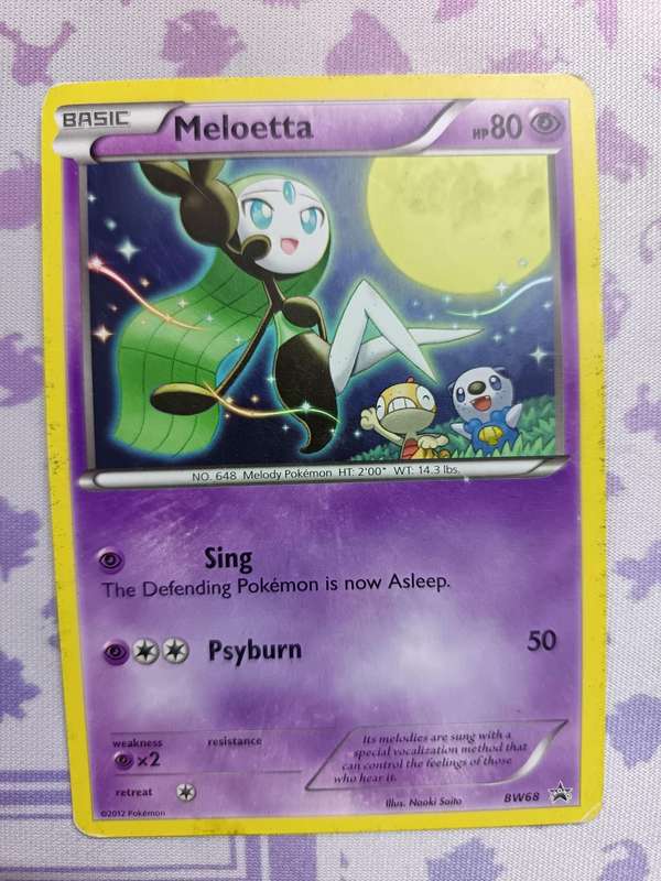 Pokemon Trading Card Game - Meloetta - BW68 - Black and White Promos (PR) - 2012