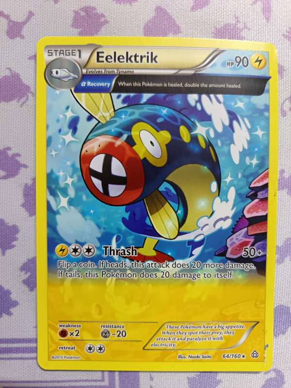 Pokemon Trading Card Game -  Eelektrik - 64/160 - Rare XY: Primal Clash - 2015