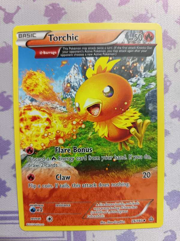Pokemon Trading Card Game - Torchic - 26/160 - Uncommon XY: Primal Clash - 2015