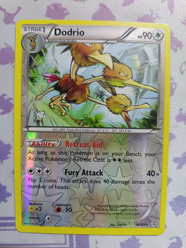 Pokemon Trading Card Game - Dodrio - 56/83 - Rare Reverse Holo Generations - 2016
