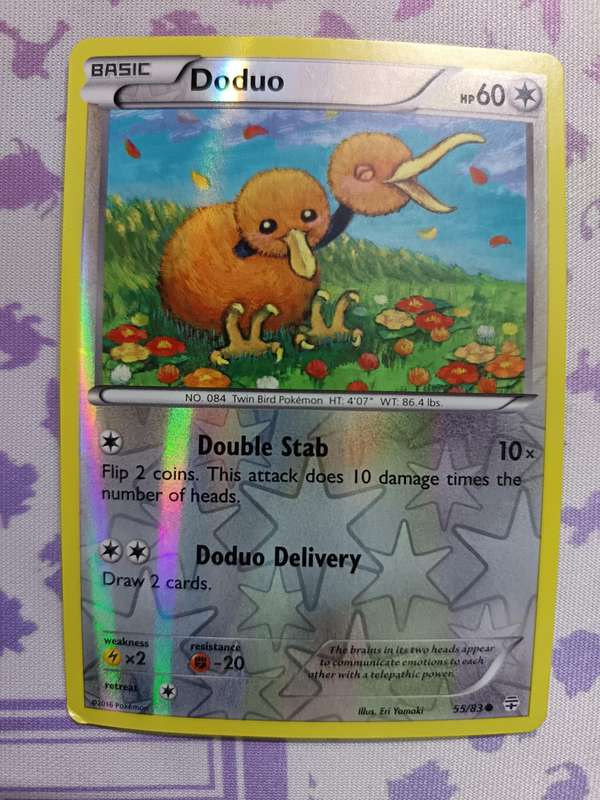 Pokemon Trading Card Game - Doduo - 55/83 - Common Reverse Holo Generations - 2016