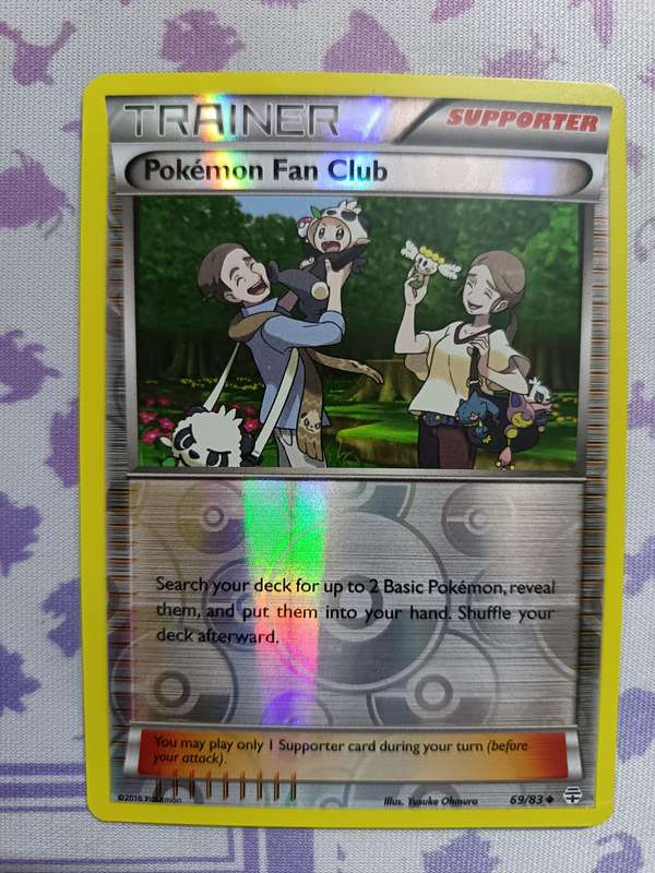 Pokemon Trading Card Game -  Pokemon Fan Club - 69/83 - Uncommon Reverse Holo Generations - 2016