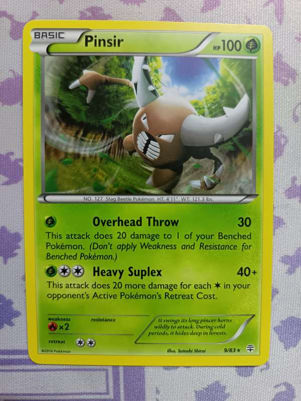 Pokemon Trading Card Game - Pinsir - 9/83 - Rare Generations - 2016