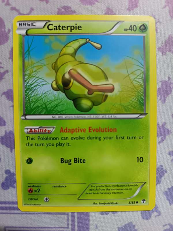 Pokemon Trading Card Game - Caterpie - 3/83 - Common Generations - 2016