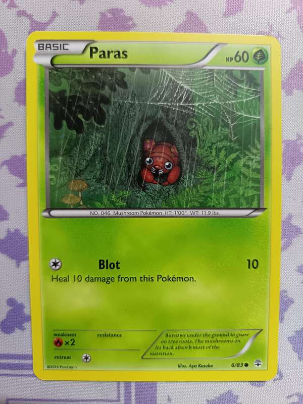 Pokemon Trading Card Game - Paras - 6/83 - Common Generations - 2016