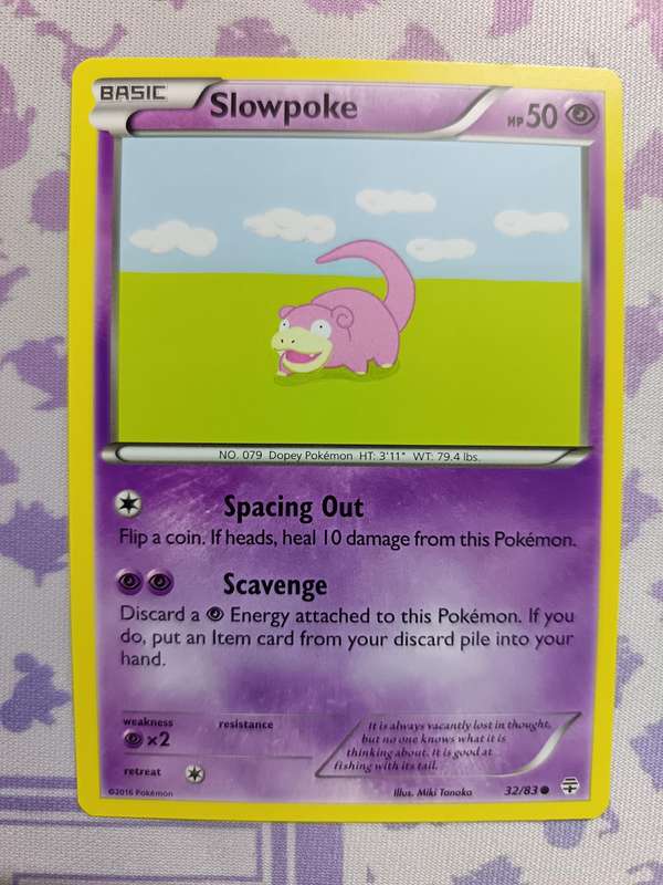 Pokemon Trading Card Game - Slowpoke - 32/83 - Common Generations - 2016