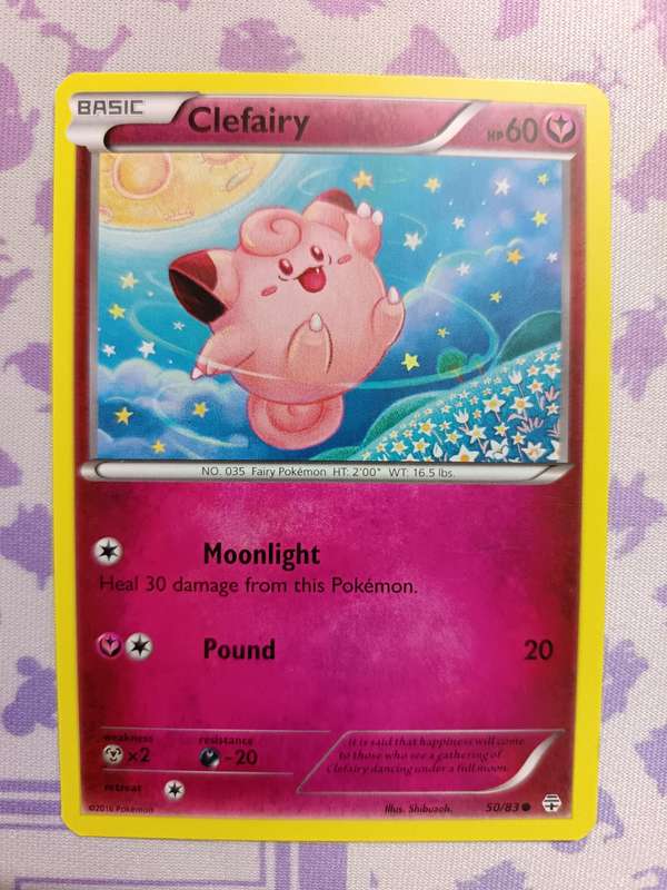 Pokemon Trading Card Game - Clefairy - 50/83 - Common Generations - 2016