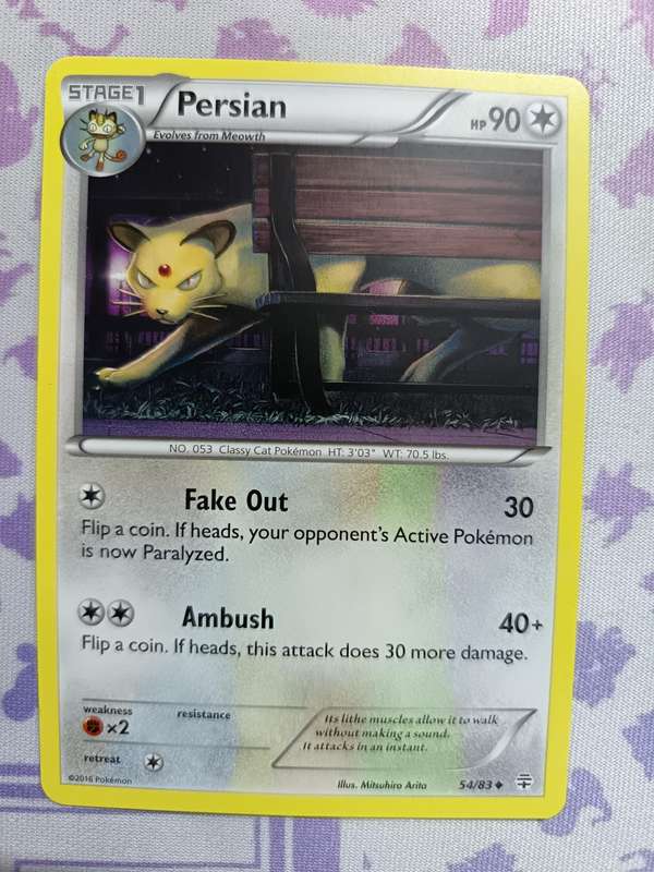 Pokemon Trading Card Game - Persian - 54/83 - Uncommon Generations - 2016