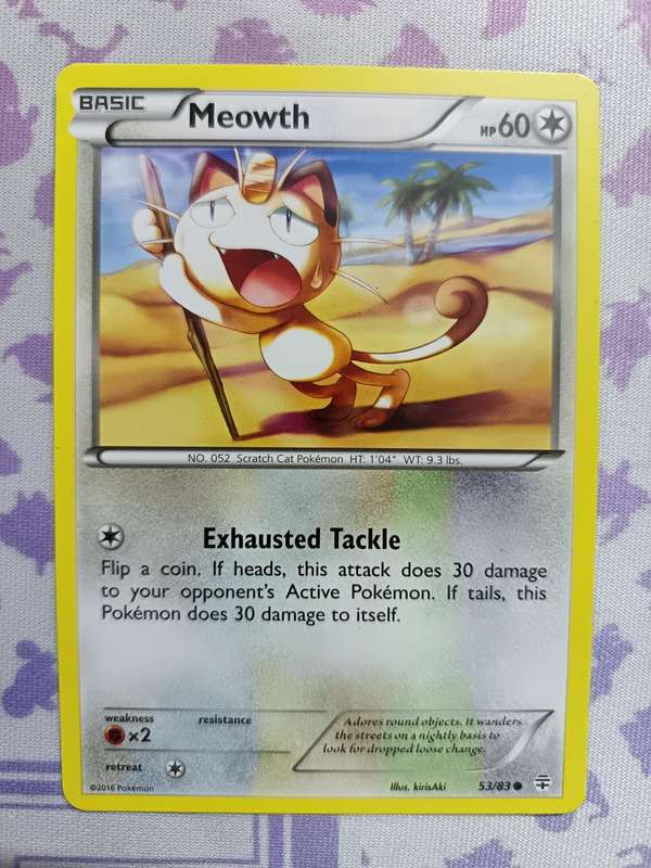 Pokemon Trading Card Game - Meowth - 53/83 - Common Generations - 2016