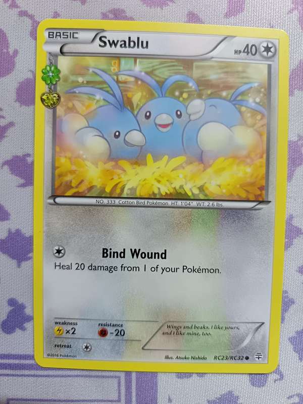 Pokemon Trading Card Game - Swablu - Generations: Radiant Collection - RC23/RC32 - 2016