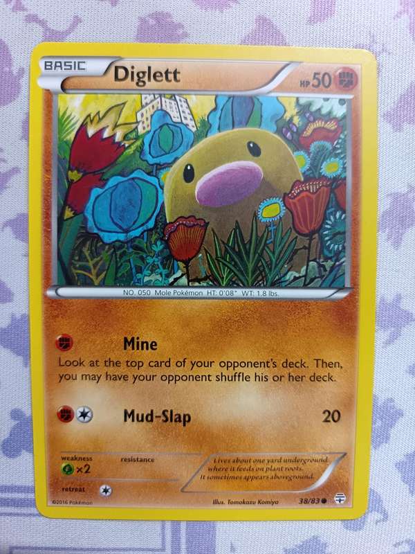 Pokemon Trading Card Game - Diglett - 38/83 - Common Generations - 2016