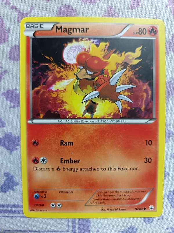 Pokemon Trading Card Game - Magmar - 16/83 - Common Generations - 2016