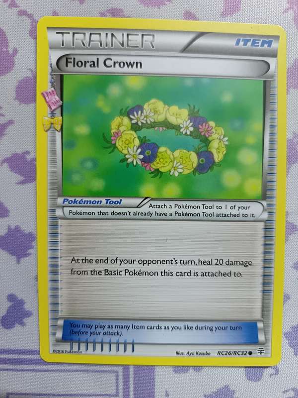 Pokemon Trading Card Game - Floral Crown - RC26/RC32 - Common Generations  - 2016