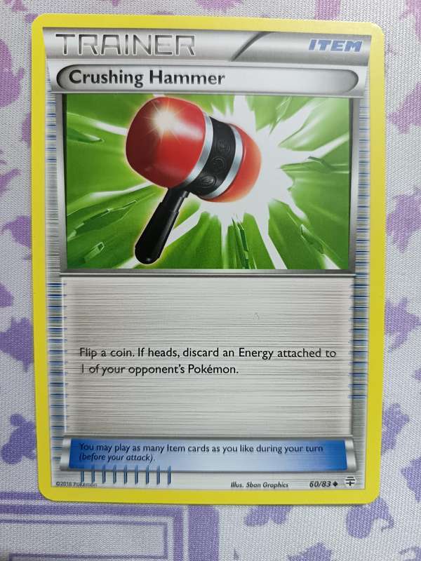 Pokemon Trading Card Game - Crushing Hammer - 60/83 - Uncommon Generations - 2016