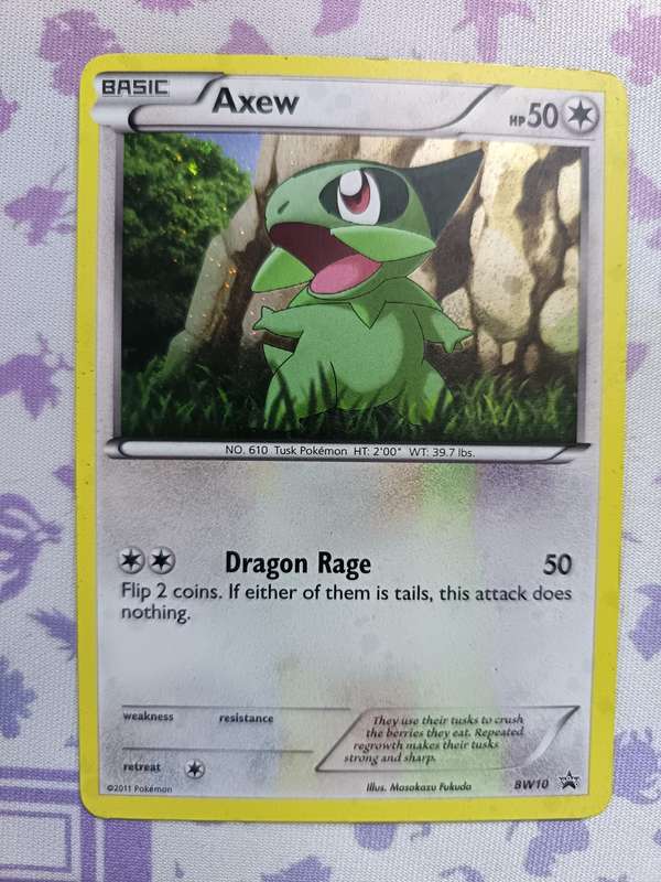 Pokemon Trading Card Game - Axew - BW10 - Black and White Promos (PR) - 2011