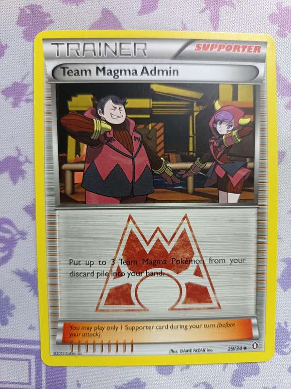 Pokemon Trading Card Game - Team Magma Admin - Double Crisis - 29/34 / Uncommon - 2015