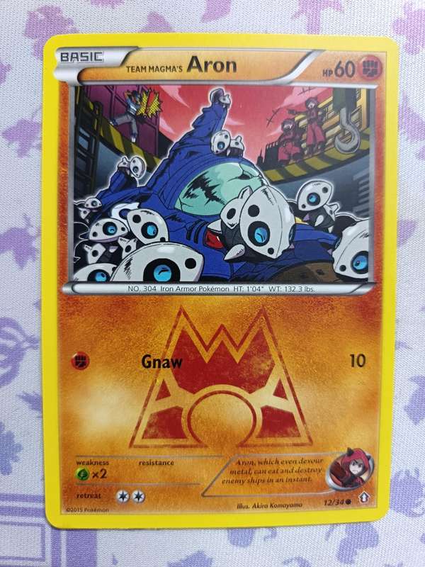 Pokemon Trading Card Game - Team Magma's Aron - Double Crisis - 12/34 / Common - 2015