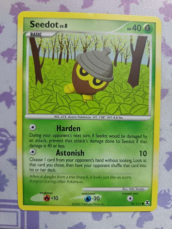 Pokemon Trading Card Game - Seedot - 78/111 - Common Platinum: Rising Rivals - 2009