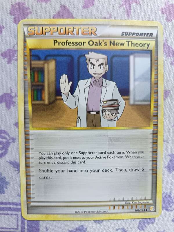 Pokemon Trading Card Game - Professor Oak's New Theory - 101/123 - Uncommon Heart Gold Soul S - 2010