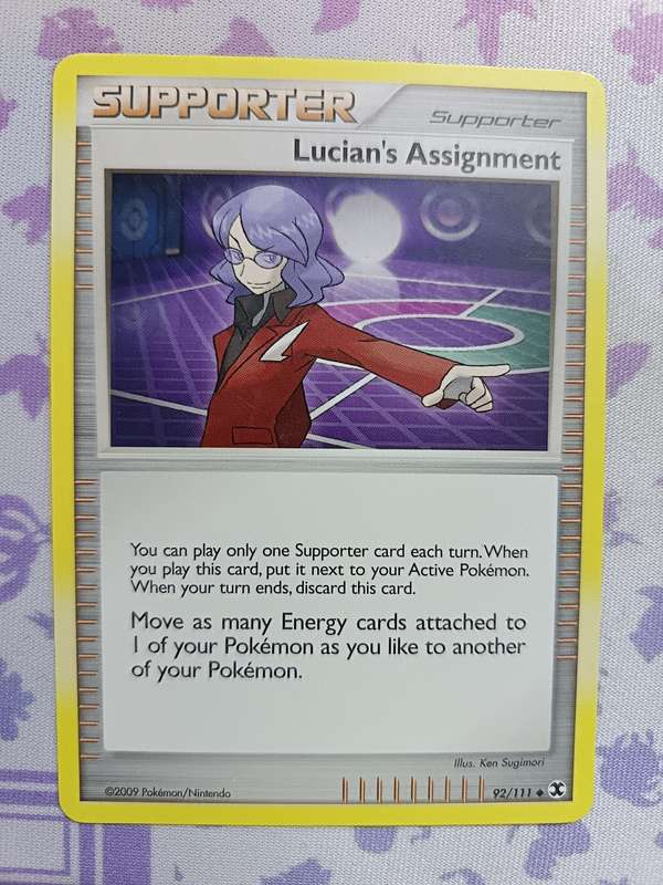 Pokemon Trading Card Game - Lucian's Assignment - 92/111 - Uncommon Platinum: Rising Rivals - 2009