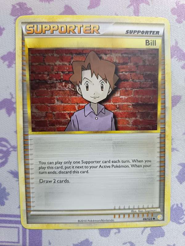 Pokemon Trading Card Game - Bill - 89/123 - Uncommon Heart Gold Soul Silver (Base Set) - 2010