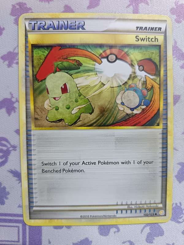 Pokemon Trading Card Game - Switch - 102/123 - Uncommon Heart Gold Soul Silver (Base Set) - 2010