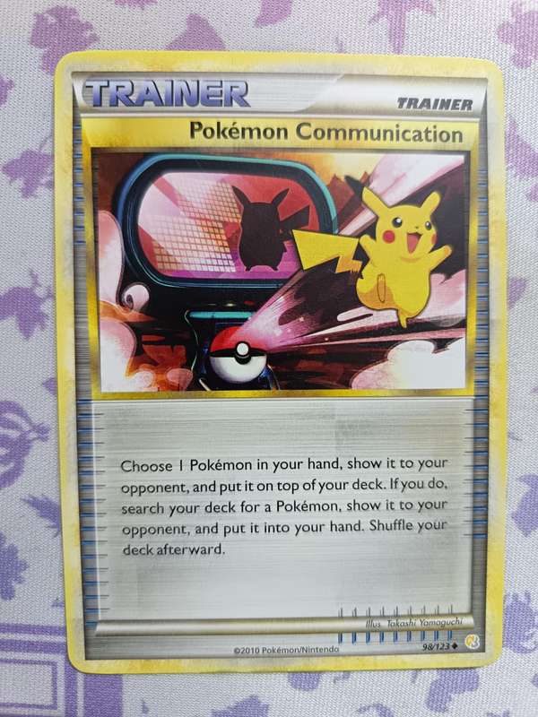 Pokemon Trading Card Game - Pokemon Communication - 98/123 - Uncommon Heart Gold Soul Silver - 2010