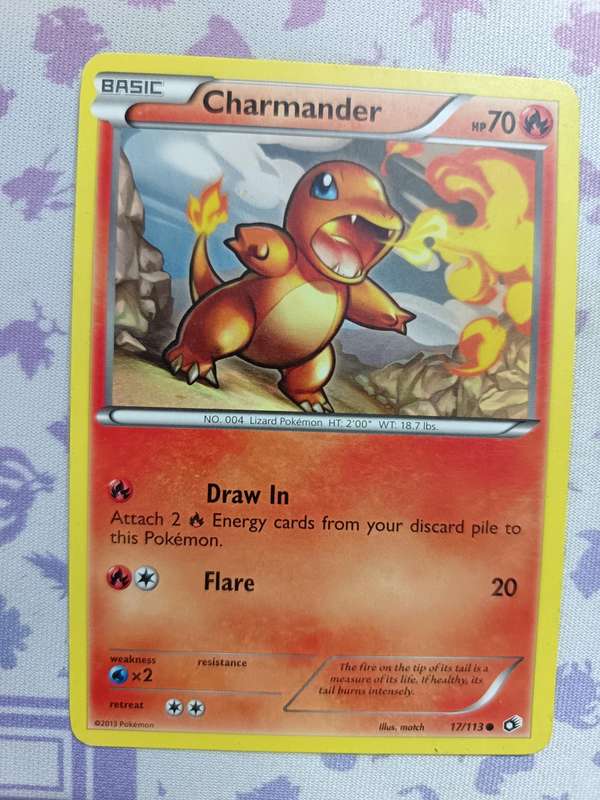 Pokemon Trading Card Game - Charmander - 17/113 - Common Black & White 11: Legendary Treasure - 2013