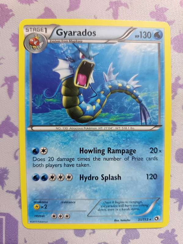 Pokemon Trading Card Game - Gyarados - 31/113 - Rare Black & White 11: Legendary Treasures - 2013