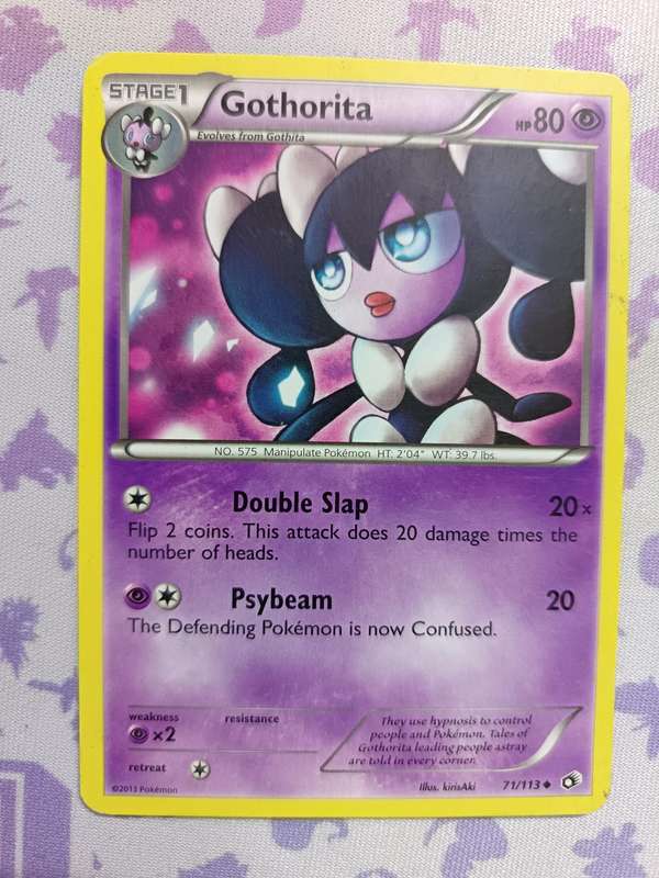 Pokemon Trading Card Game - Gothorita - 71/113 - Uncommon Black & White 11: Legendary Treasur - 2013