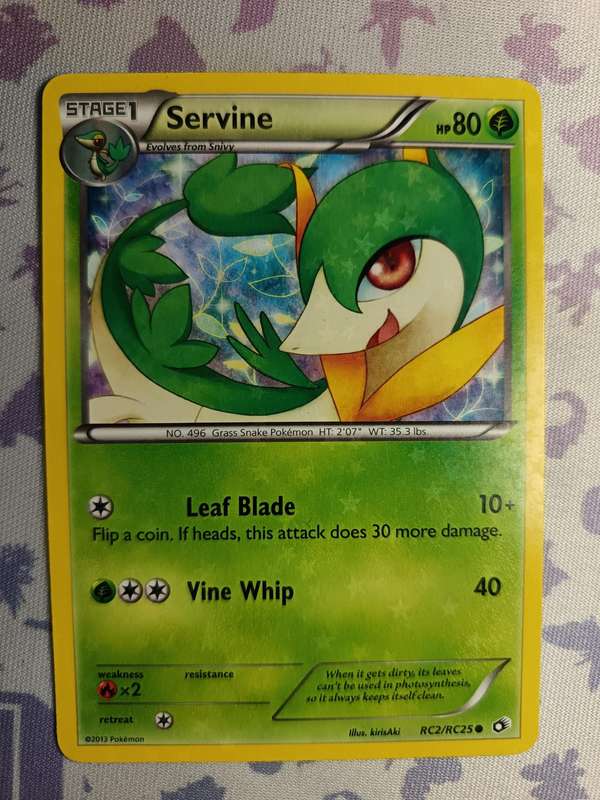 Pokemon Trading Card Game - Servine - Legendary Treasures: Radiant Collection - RC2/RC25 - 2013