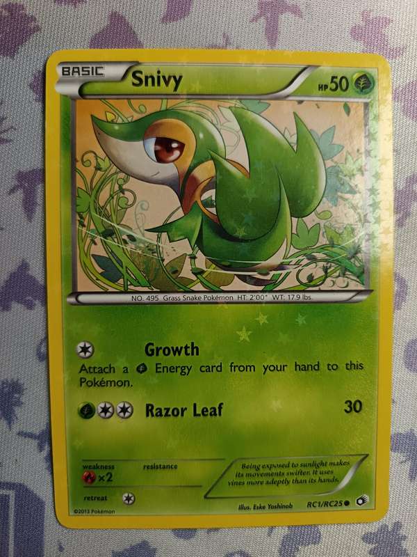 Pokemon Trading Card Game - Snivy - Legendary Treasures: Radiant Collection - RC1/RC25 - 2013