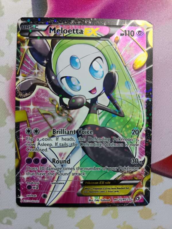 Pokemon Trading Card Game - Meloetta EX #RC25 Pokemon Legendary Treasures