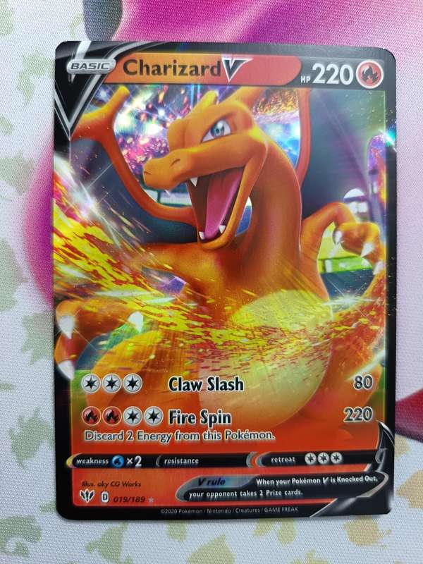 Pokemon Trading Card Game - Charizard V #19 Pokemon Darkness Ablaze