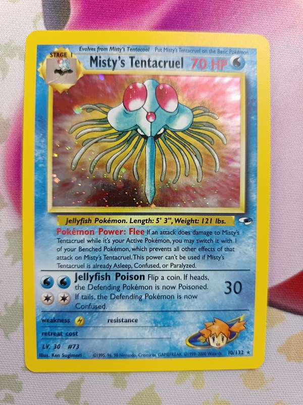 Pokemon Trading Card Game - Misty's Tentacruel #10 Pokemon Gym Heroes - Holo - Vintage