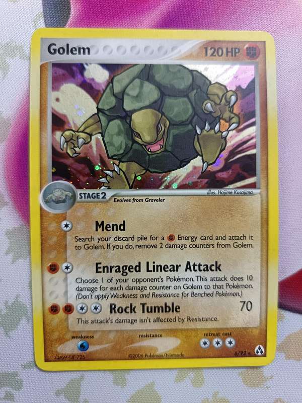 Pokemon Trading Card Game -Golem #6 Pokemon Legend Maker - rare - holo - 2006