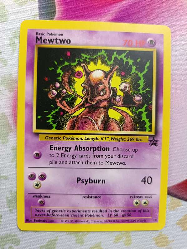 Pokemon Trading Card Game - Mewtwo #14 Pokemon Promo - Vintage