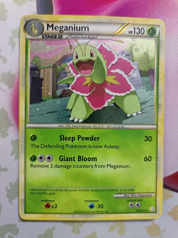 Pokemon Trading Card Game - Meganium #26 Pokemon HeartGold & SoulSilver - 2010