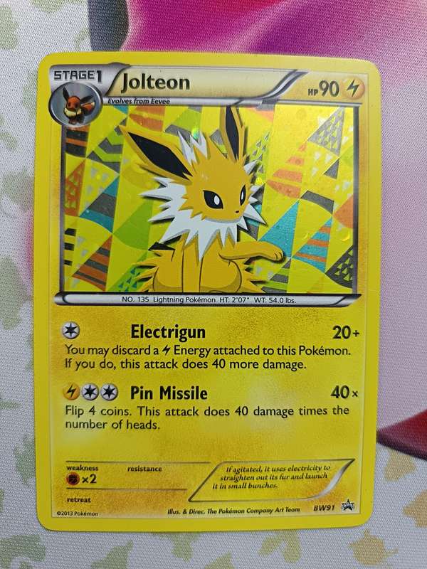 Pokemon Trading Card Game - Jolteon #BW91 Pokemon Promo - 2013 - Holo