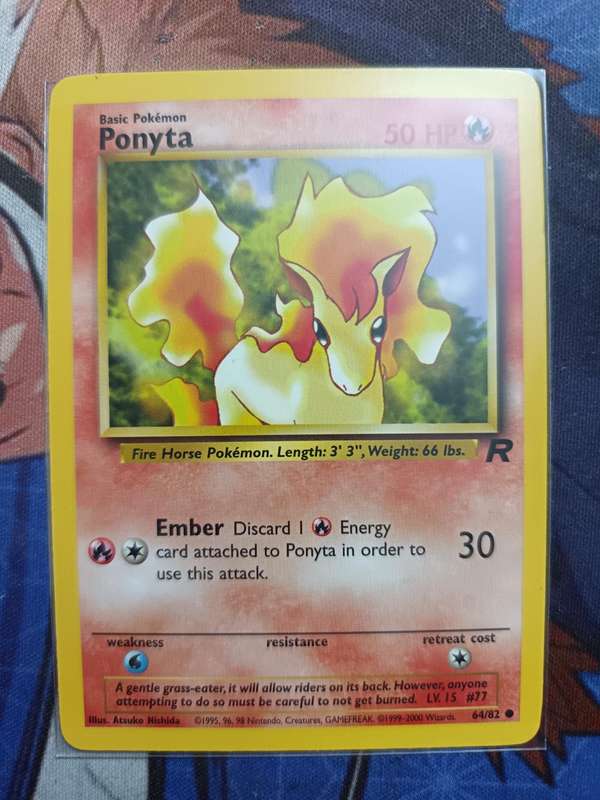 Pokemon Trading Card Game - Ponyta #64 Pokemon Team Rocket - Vintage