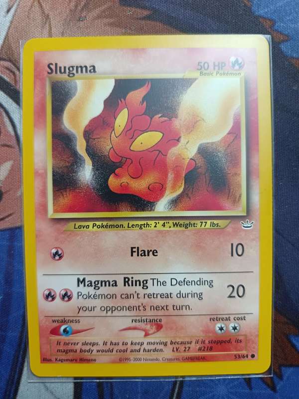 Pokemon Trading Card Game - Slugma #53 Pokemon Neo Revelation - Vintage
