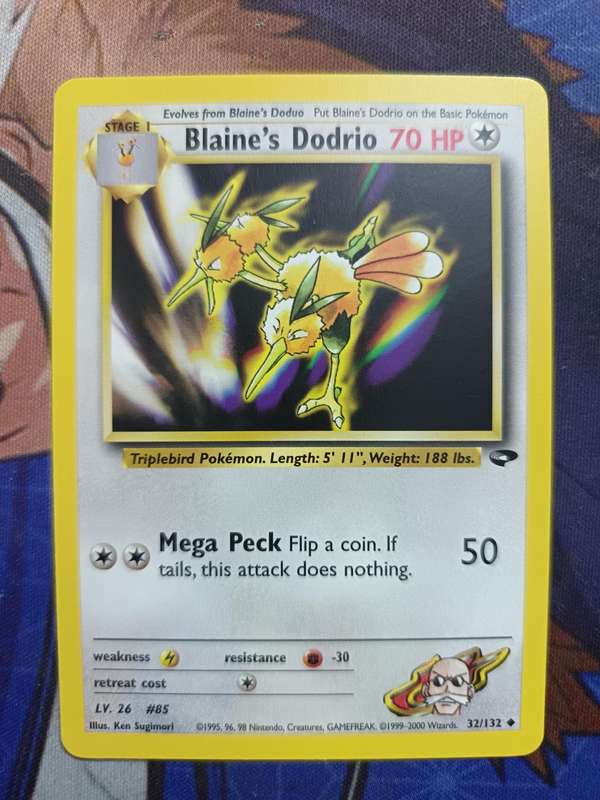 Pokemon Trading Card Game - Blaine's Dodrio #32 Pokemon Gym Challenge - Vintage