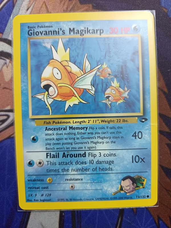 Pokemon Trading Card Game - Giovanni's Magikarp #73 Pokemon Gym Challenge - Vintage
