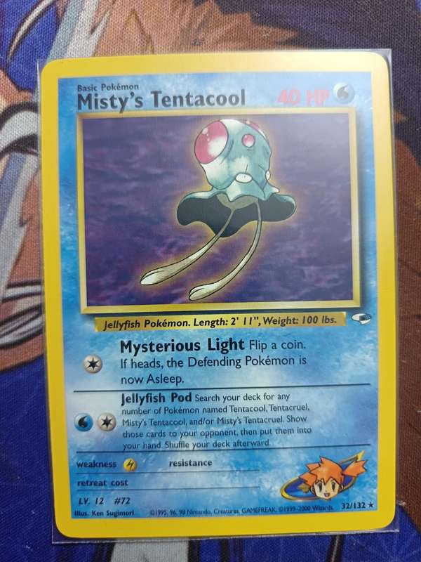 Pokemon Trading Card Game - Misty's Tentacool #32 Pokemon Gym Heroes - Vintage