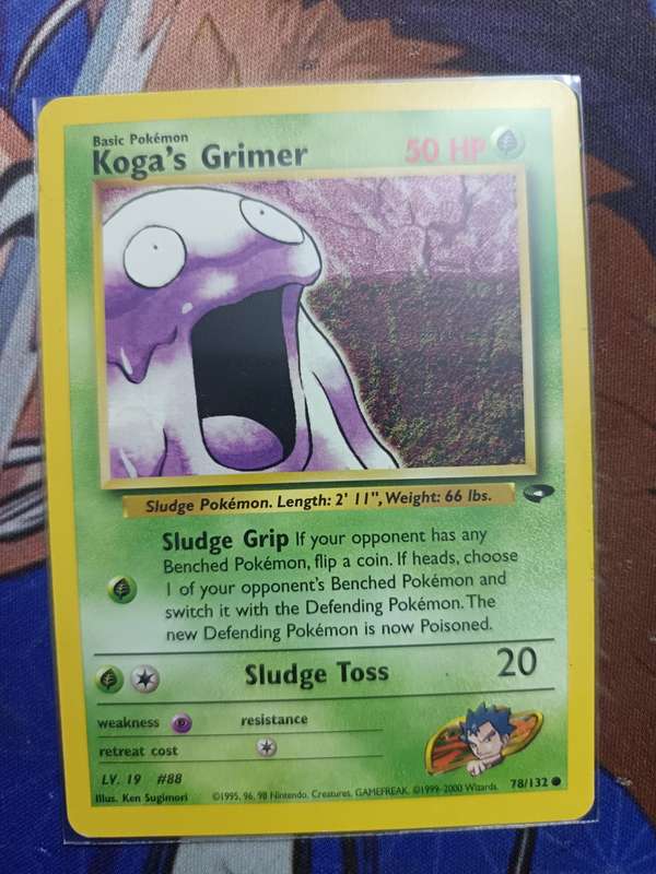 Pokemon Trading Card Game - Koga's Grimer #78 Pokemon Gym Challenge - Vintage