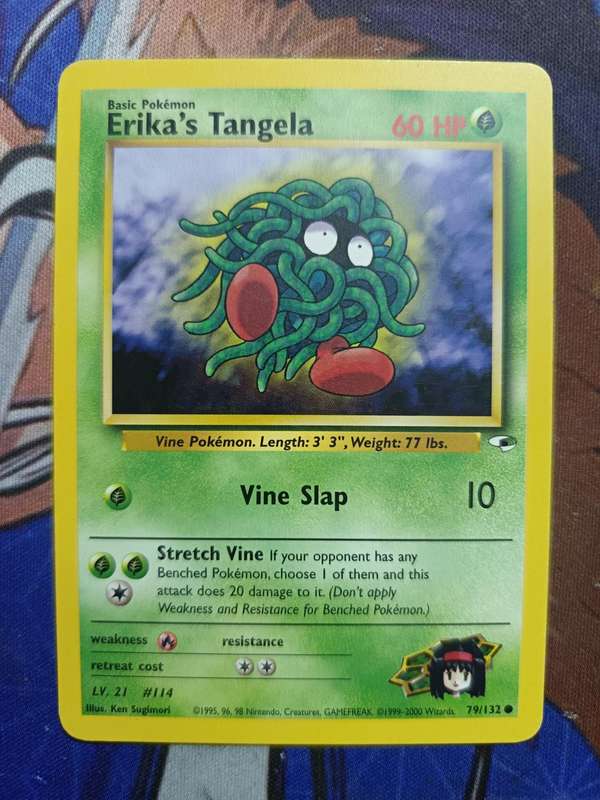 Pokemon Trading Card Game - Erika's Tangela #79 Pokemon Gym Heroes - Vintage