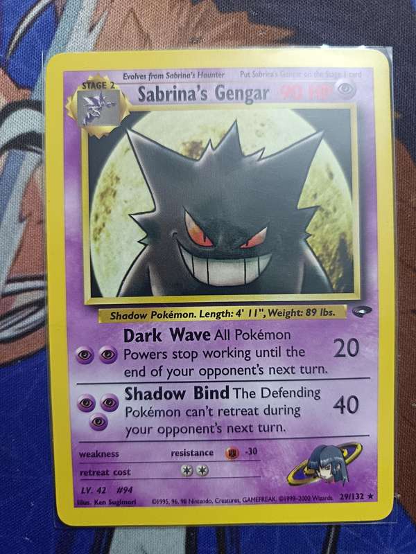 Pokemon Trading Card Game - Sabrina's Gengar #29 Pokemon Gym Challenge - Vintage