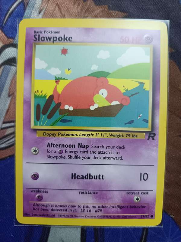 Pokemon Trading Card Game - Slowpoke #67 Pokemon Team Rocket - Vintage