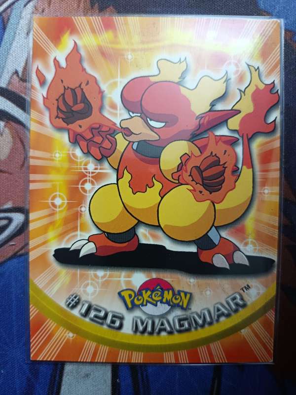 Pokemon Trading Card Game - Magmar #126 Pokemon 2000 Topps TV  - Vintage